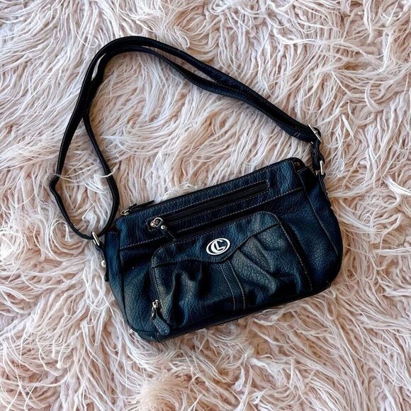 No Brand Handbags - Black Leather Crossbody